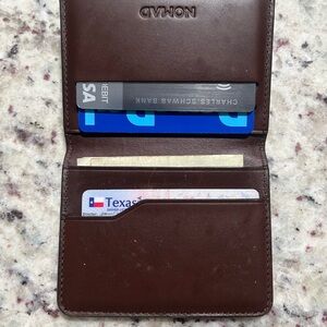 Nomad Dark Brown Leather Card Holder